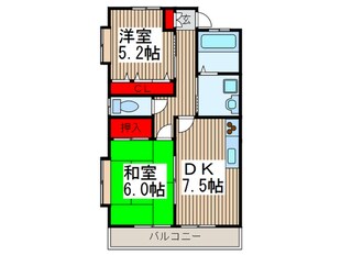 ラポ－ルハイツⅢの物件間取画像